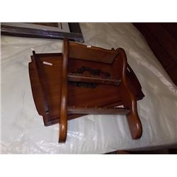 WOOD SHELF & WOOD TRAY