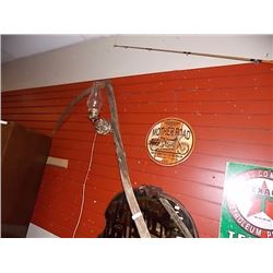 VINTAGE HAND CRAFTED  SCYTHE WOOD HANLDE