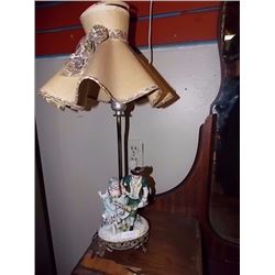 VINTAGE TABLE LAMPS - LADY & MAN FIGURE - 2 TTL