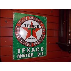 AUTOMOTIBILIA MEMORABILIA - METAL SIGN - TEXACO
