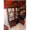 Image 1 : VINTAGE CHINA CABINET - 80" TALL - GLASS 2 CRACKS