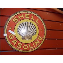 AUTOMOBILIA MEMORABILIA - METAL SIGN - SHELL GASOLINE