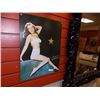 Image 1 : MEMORABILIA - METAL SIGN - 3-D PIN UP GIRL