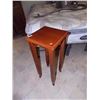 Image 1 : MAHOGANY PLANT STAND