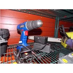 CORDLESS DRILL, BATTERY & CHARGER - 18 VOLT - PS