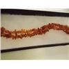 Image 2 : NECKLACE - 34CT RICH DEEP HONEY YELLOW ORANGE BALTIC AMBER - 18" LONG - INCLUDES CERTIFICATE $210
