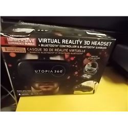 UTOPIA 360 VIRTUAL REALITY 3D HEADSET - FOR SMART PHONE