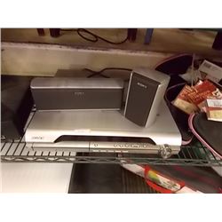 SONY DVD PLAYER & 2 SPEAKERS