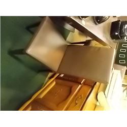 BROWN LEATHER CHAIR - 4 X BID