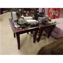 MAHOGANY END TABLES - 2 TTL