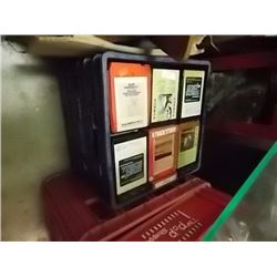 CRATE OF VINTAGE 8-TRACK TAPES