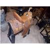 Image 1 : WESTERN SADDLE - HAND TOOLED - LIKE NEW