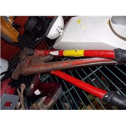 BOLT CUTTERS - 24" & RIGID 18" PIPE WRENCH