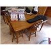 Image 1 : SOLID WOOD TABLE WITH 4 CHAIRS