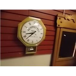SCHWEPPES MIXERS ADVERTISING WALL CLOCK