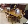Image 1 : COLONIAL STYLE MAPLE TABLE WITH 4 CHAIRS
