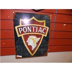 AUTOMOBILIA MEMORABILIA - METAL SIGN - PONTIAC