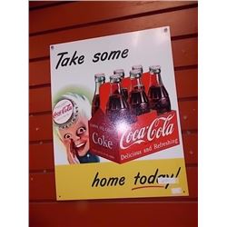 MEMORABILIA - METAL SIGN - COCA-COLA