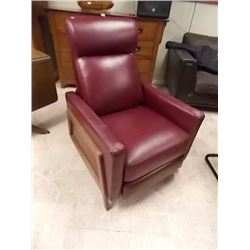 NEW BURGANDY RECLINING CHAIR - LEGG NEEDS TLC