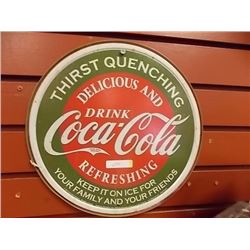MEMORABILIA - METAL SIGN - COCA-COLA