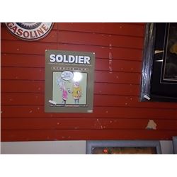 MEMORABILIA - METAL SIGN - SOLDIER RED NECK