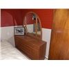Image 1 : OAK DRESSER - 1/2 MOON MIRROR - 4 DRAWER - 2 DOOR