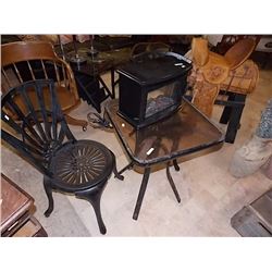 WROUGHT IRON  PATIO BISTRO SET - 3 PC