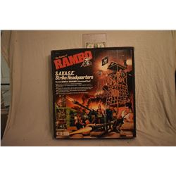 RAMBO S.A.V.A.G.E. STRIKE HEADQUARTERS 1985 MINT & STILL SEALED ACTION FIGURE PLAY SET 2