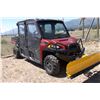 Image 3 : 2014 Polaris Ranger Side by Side-4X4- Low and High Range- Add On Cab- Heater- Fan- Adjustable Blade