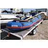 Image 1 : Momentum Oriole Raft- Frame- 12'- Trailer- Swivel Seats- 3 oars- Pump- Clear MT title