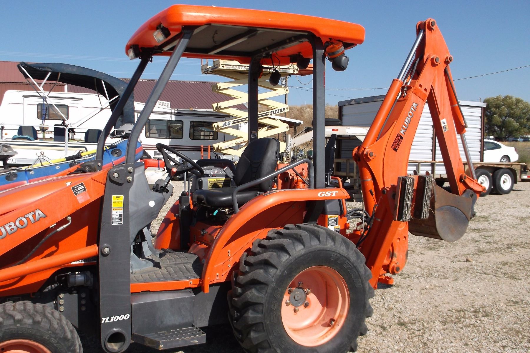 2006 Kubota GST L39 Tractor 4WD Backhoe Loader Bucket Forks