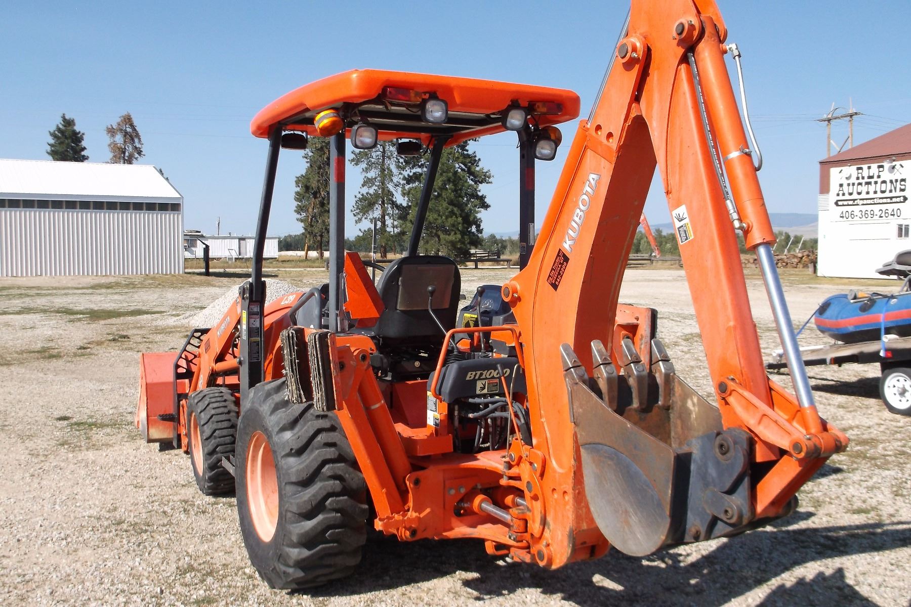 2006 Kubota GST L39 Tractor 4WD Backhoe Loader Bucket Forks