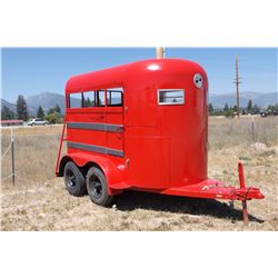1977 Miley 2-Horse Trailer- New Floor, Paint Wiring, Lights- Clear MT Title