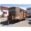Image 1 : 1977 Circle J Trailer- 15' 4" X 5'- Mats- Forward Tack- Divider Gate- Toolbox- Clear MT title