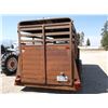 Image 3 : 1977 Circle J Trailer- 15' 4" X 5'- Mats- Forward Tack- Divider Gate- Toolbox- Clear MT title