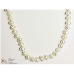 STERLING SILVER CLASP FRESHWATER PEARL NECKLACE