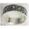 Image 3 : STERLING SILVER ANTIQUE DESIGN MARCASCITE RING