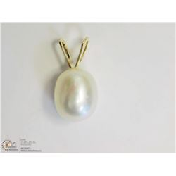 14KT YELLOW GOLD FRESHWATER PEARL PENDANT