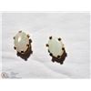 Image 2 : 10KT YELLOW GOLD OPAL EARRINGS