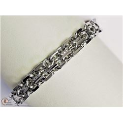 STAINLESS STEEL LINK CHIAN 9.5" MEN'S BRACELET