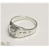 Image 1 : STERLING SILVER CUBIC ZIRCONIA RING SIZE 7