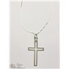 Image 2 : STERLING SILVER 18" CROSS NECKLACE