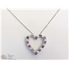 Image 2 : ST. SILVER ALEXANDRITE & CUBIC ZIRCONIA NECKLACE
