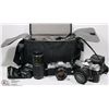 Image 1 : LOT OF 2 35MM CAMERAS IN BAG, 1 KONICA & 1 MINOLTA