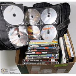 BOX W/OVER 65 DVD MOVIES