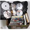 Image 1 : BOX W/OVER 65 DVD MOVIES