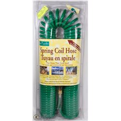NEW KATES GARDEN SPRING COIL HOSE 25 FT (COSTCO)
