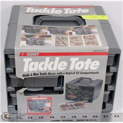 NEW SORT TACKLE TOTE WITH 6 MINI TACKLE BOXES