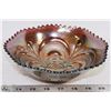 Image 1 : IMPERIAL PURPLE SCROLL EMBOSSED 8" BOWL