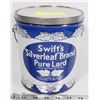 Image 1 : VINTAGE SWIFTS SILVERLEAF BRAND PURE LARD TIN TUB
